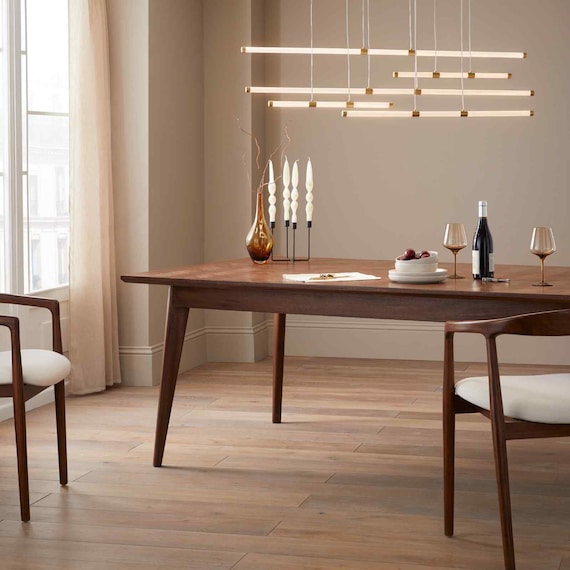 Mid century modern dining table for 8 discount