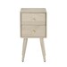 Scandinavian White Oak Logan Narrow Bedside Table