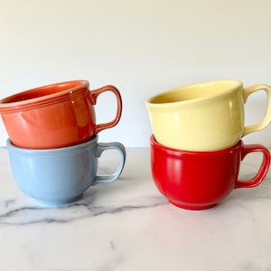 Fiesta Jumbo Cups. Vintage Coffee Mugs. Fiesta Ware Mug. Homer Laughlin China. Collectible Dishes. Sold Separately Etsy