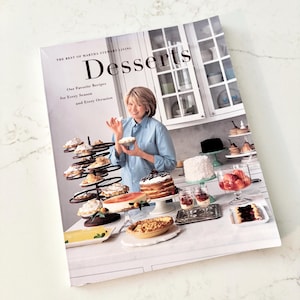 1998 First Edition The Best of Martha Stewart Living Desserts. Vintage Paperback Cookbook. Collectible