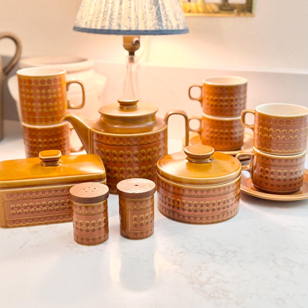 Hornsea Pottery Saffron Dishes: 1970s England Retro Kitchenware - Etsy
