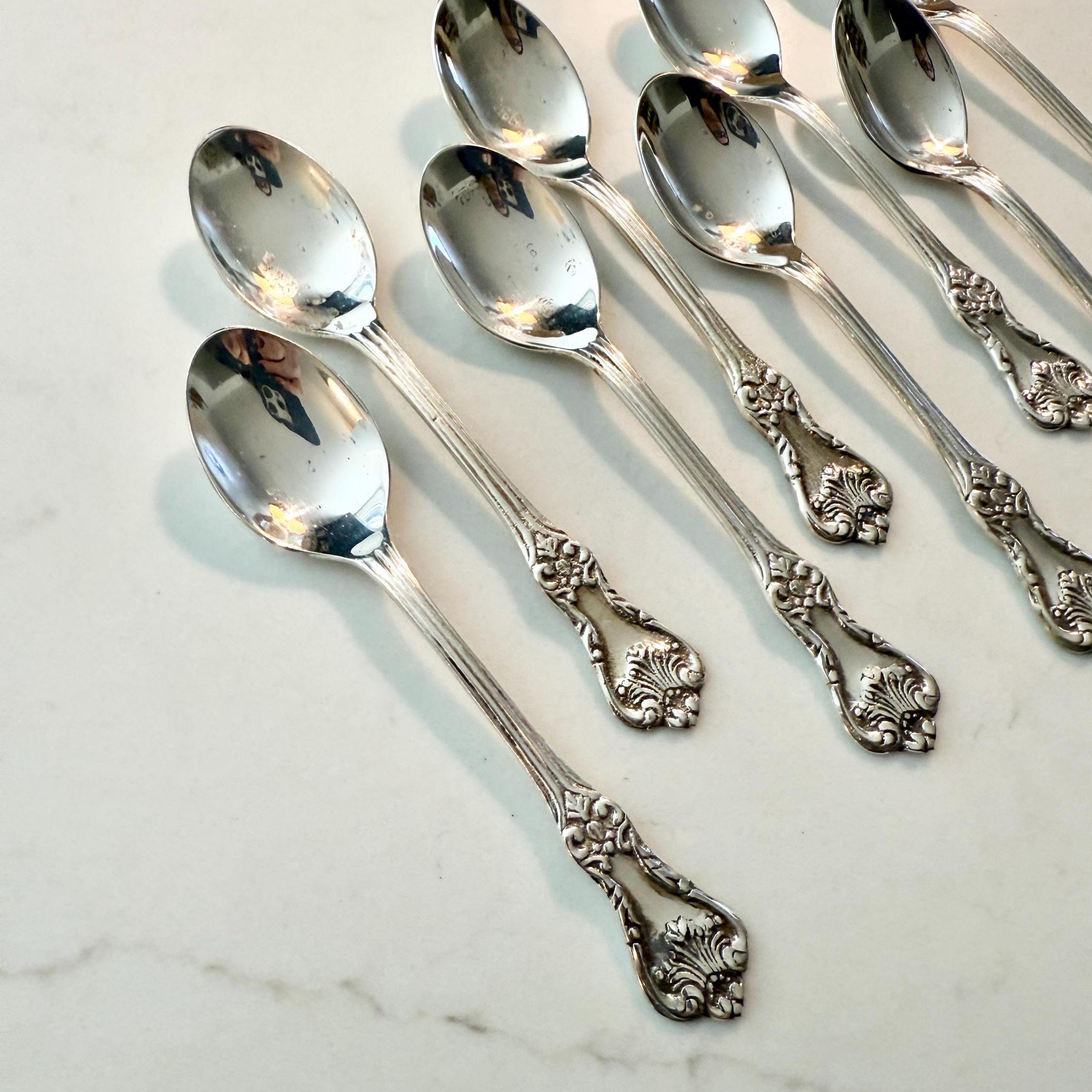 Floral Teaspoons - Etsy