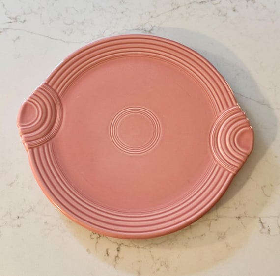 Vintage Fiesta Rose Cake Plate: 1986 Fiestaware Serving Platter - Etsy