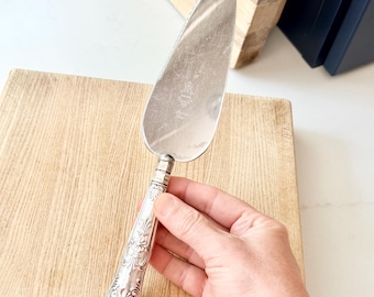 Vintage Sterling Silver Handled Cake Server – Kings Pattern – Sheffield, England