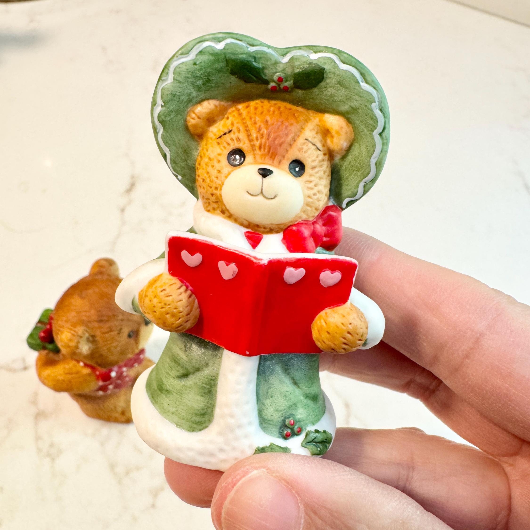 Enesco Lucy and Me Bear Figurine: 1980s Vintage Christmas Decor - Etsy