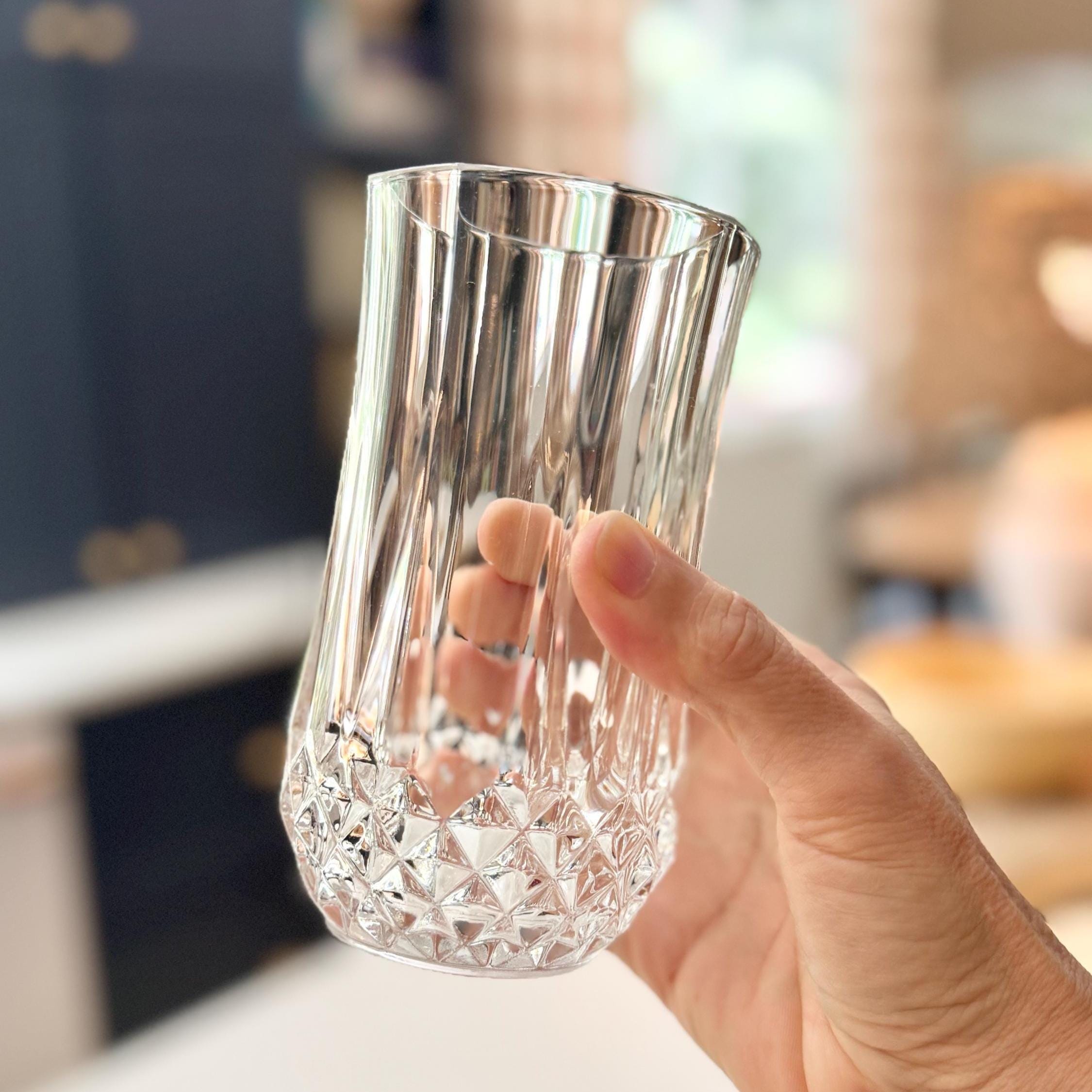 Cristal D'arques Longchamp Highball Glass: Lead Crystal Barware - Etsy