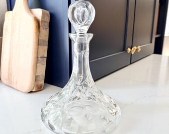 Vintage Bamberg by Gorham volledig gelood kristallen scheepskaraf