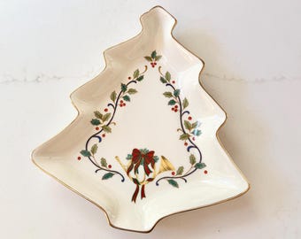 Mikasa Fine China Holiday Elegance Tree Dish - 8,5 x 8 inch snoepschaal