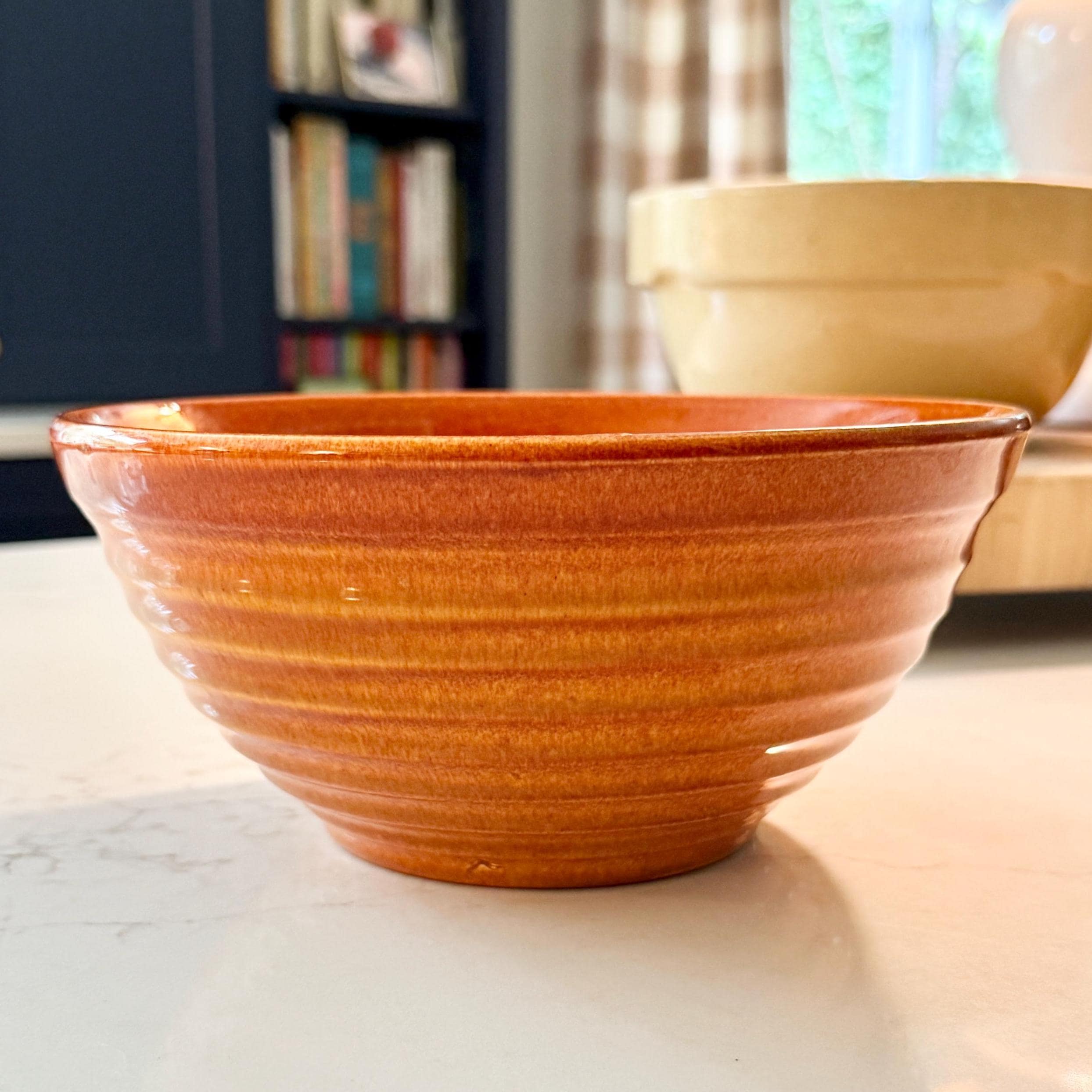 Vintage Bauer Bowl Orange - Etsy
