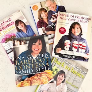 Barefoot Contessa Ina Garten Cookbooks - Collectible Harback Cookbooks with Dust Jackets - New Cook Gift - Sold Separately