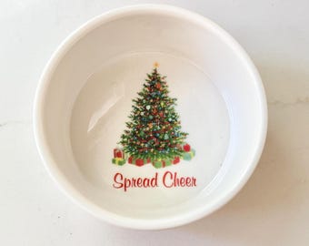 Martha Stewart Collection Spread Cheer Dip Bowl, Christmas Dishes