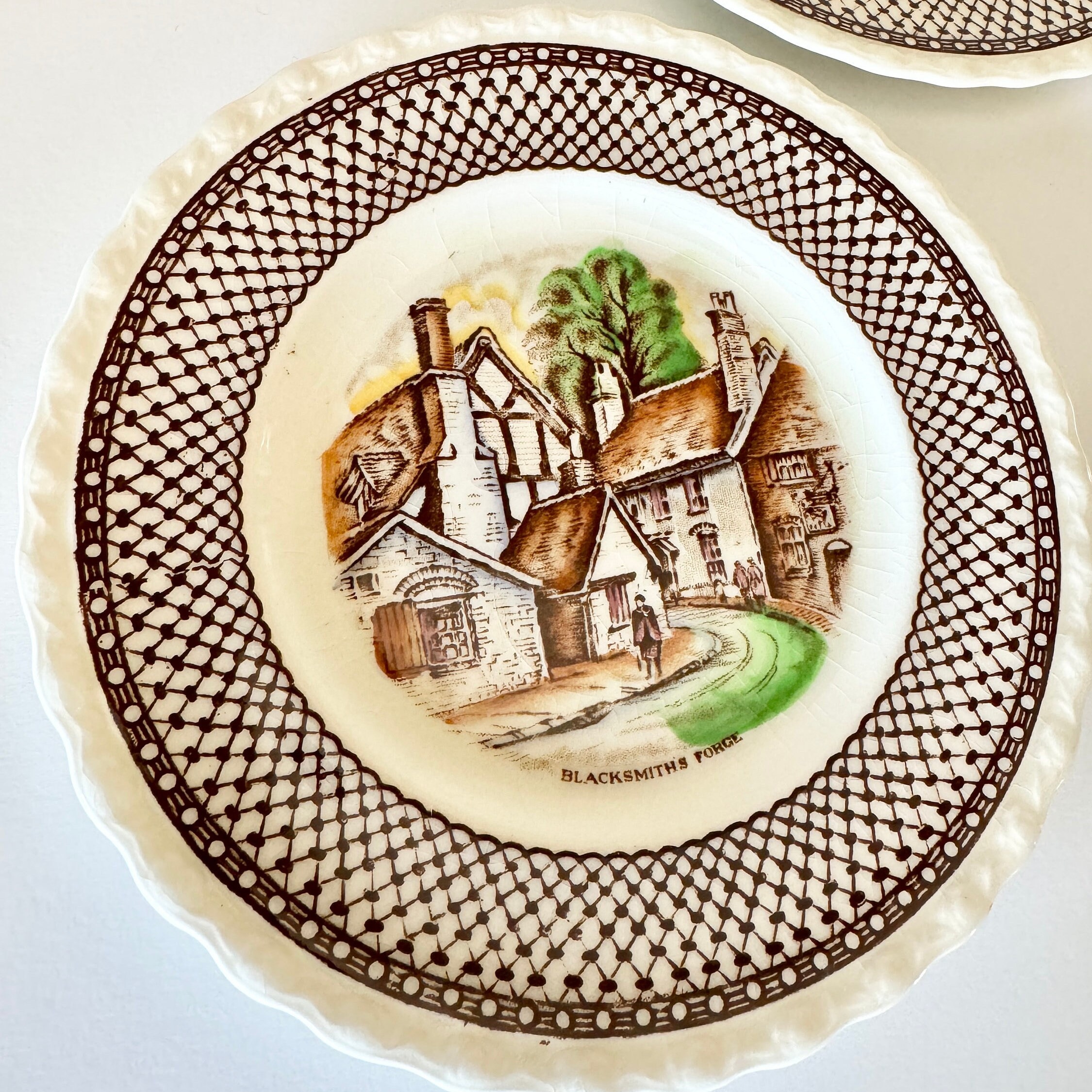 Vintage Myott Shakespeare Land Plate: Blacksmith Forge Decor - Etsy