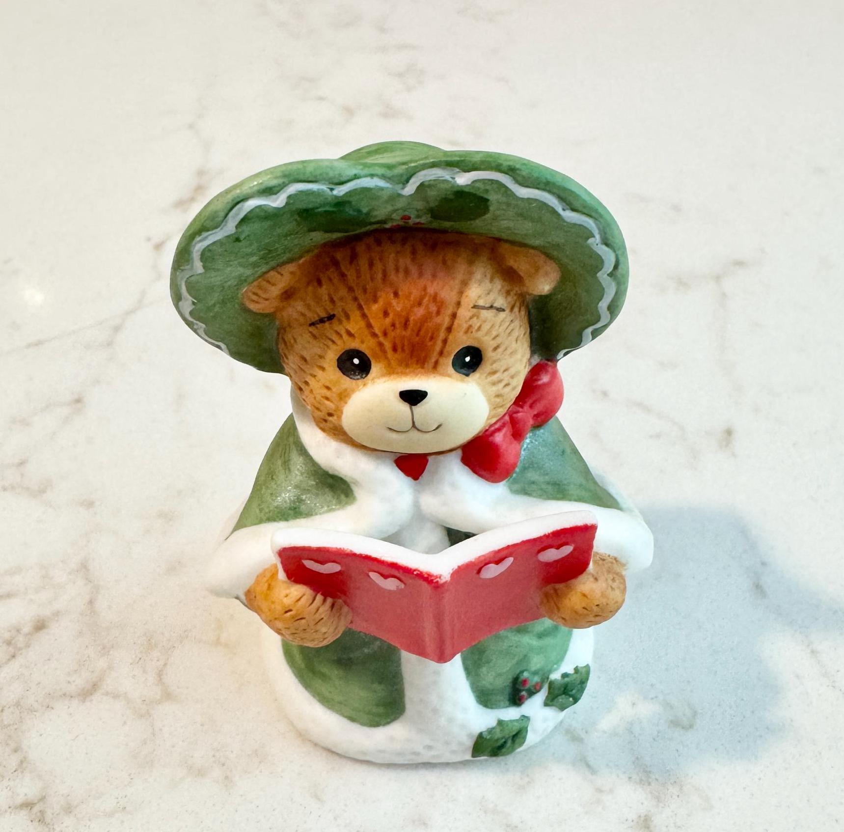 Enesco Lucy and Me Bear Figurine: 1980s Vintage Christmas Decor - Etsy