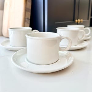 Vintage Midwinter Stonehenge Cup and Saucer: English Stoneware Tea/Coffee Set