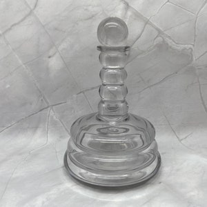 Vintage Bohemian Glass Crystal Decanter Home Bar Whisky Bourbon Scotch