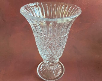 Vintage Shannon Crystal Vase Made in Ireland