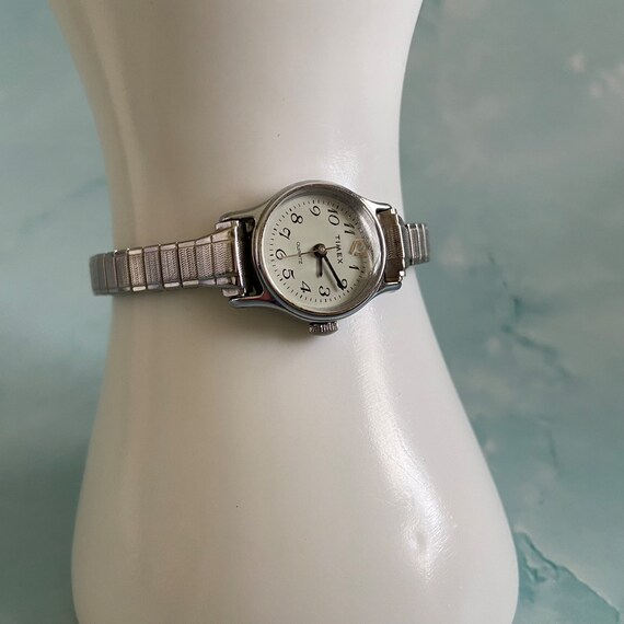 Vintage Silvertone Timex Ladies' Stretch Band Wat… - image 4