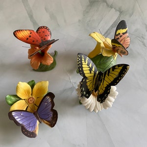 Vintage Porcelain Butterflies by Franklin Mint Special Edition 1985 image 5
