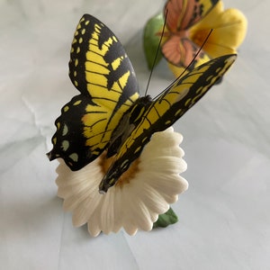 Vintage Porcelain Butterflies by Franklin Mint Special Edition 1985 Eastern Swallowtail