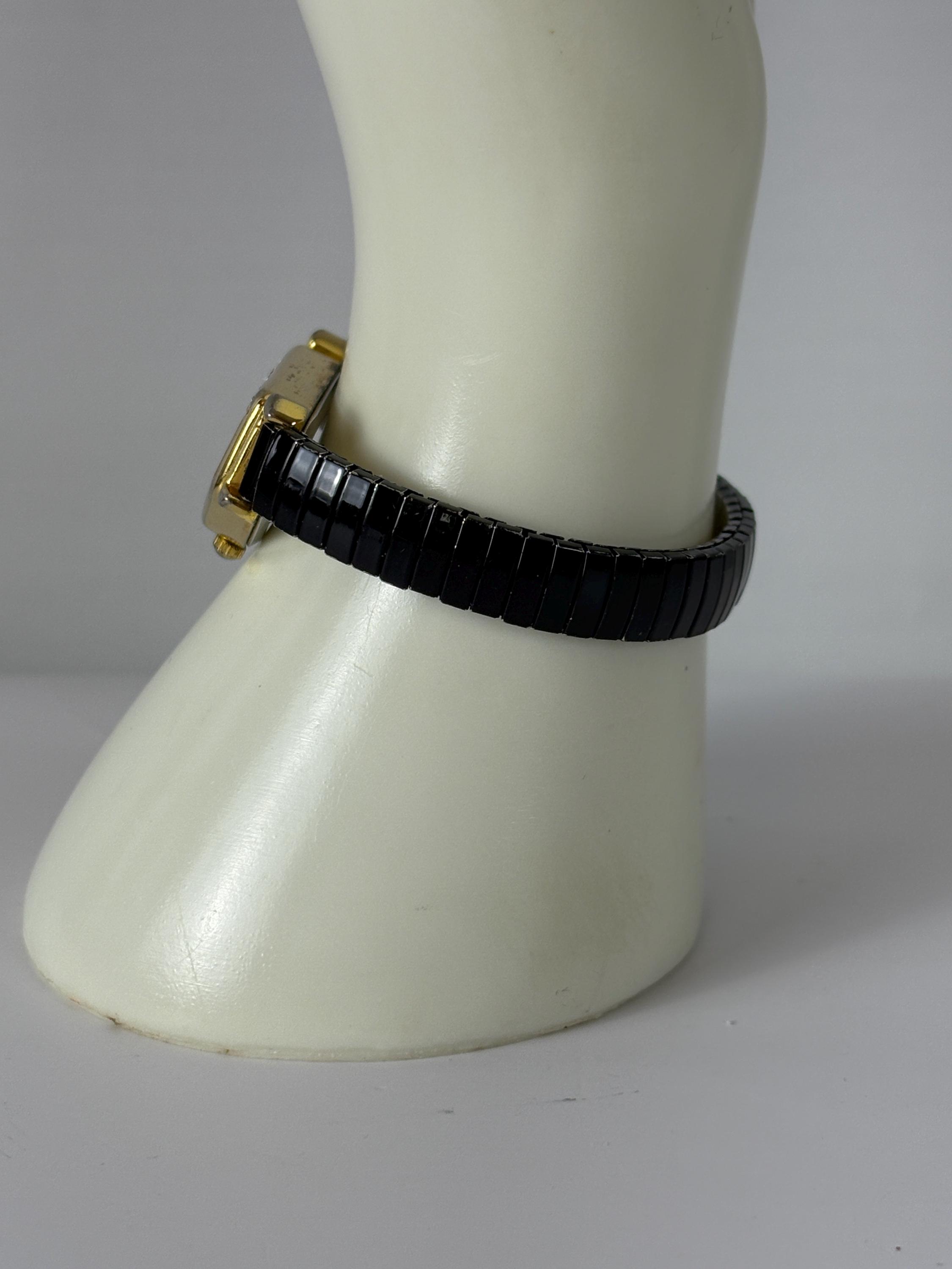 Reloj Collezio Vintage Collezio Ladies Gold-toned Stretch Watch With Black Band - Etsy