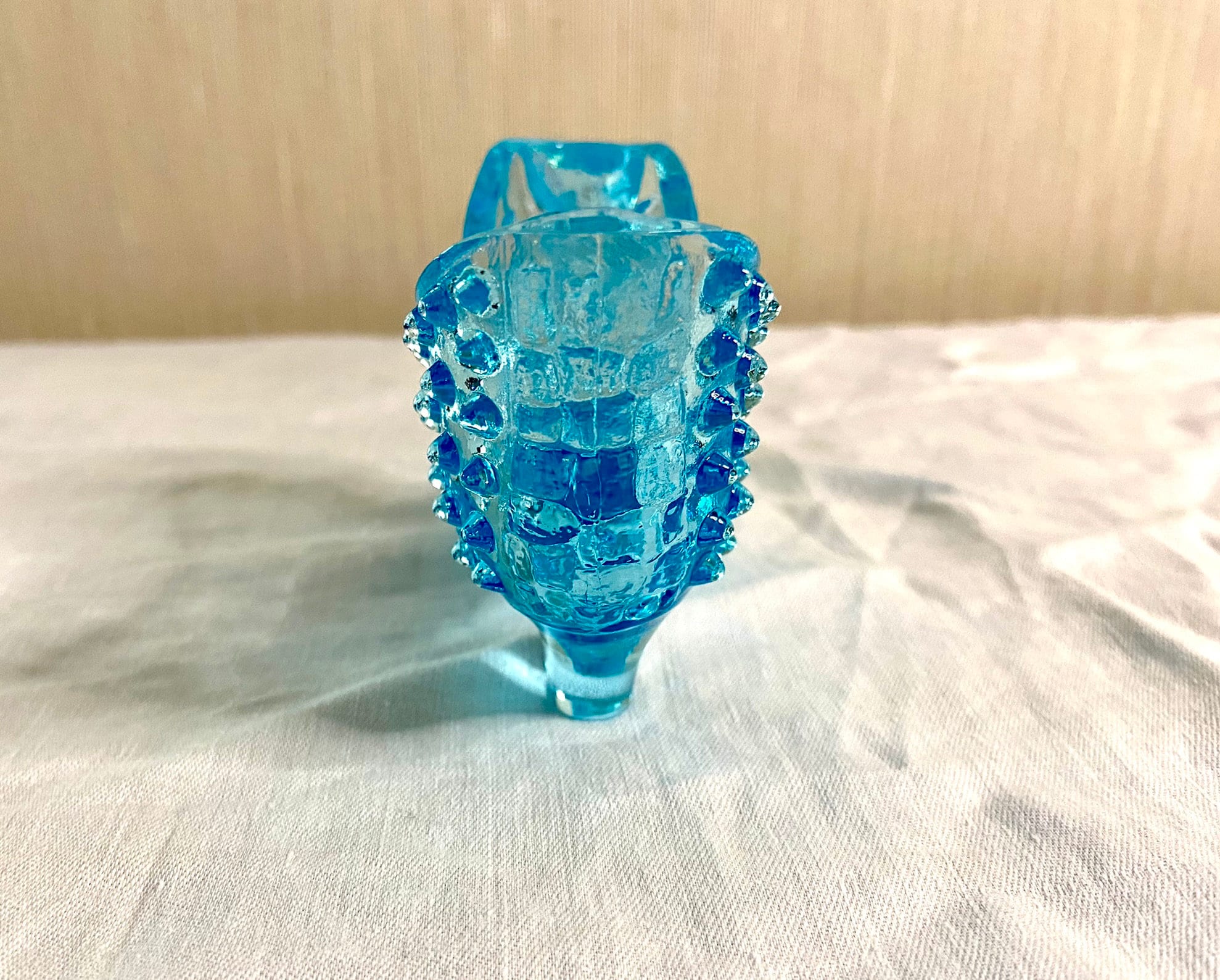 Blue Fenton Style Vintage Hobnail Glass Shoe - Etsy