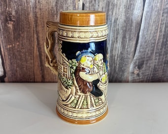 Vintage handgemaakte bierpul in Duitse stijl