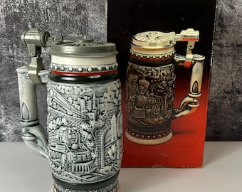 Vintage Keramik Bierkrug Handgefertigter Avon Sammler Bierkrug 1982