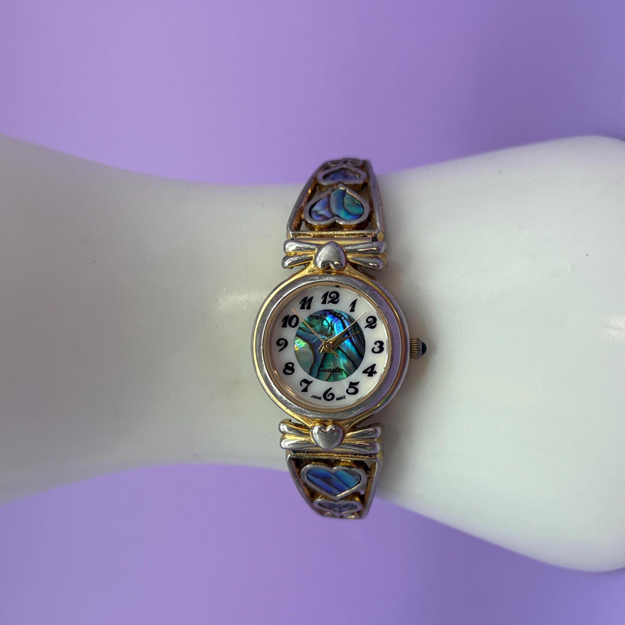 Womens Gold Vintage Abalone Watch - Etsy