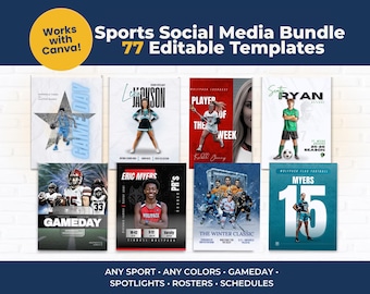 Sport Social Media Vorlagen: Pro Pack für jede Sportart