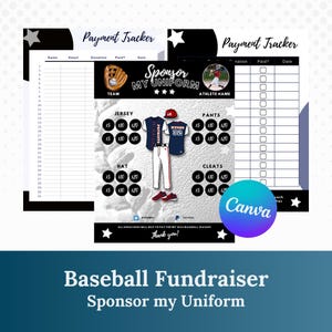 Baseball Fundraiser | Sponsor My Uniform |  Baseball Team Ideas