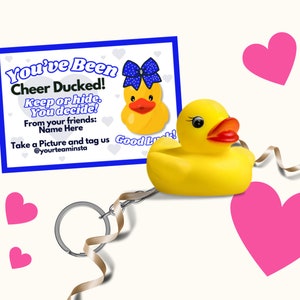 Cheer Duck Tag Editable Ducks Tags Cheer Printables You've Been Cheer Ducked image 3