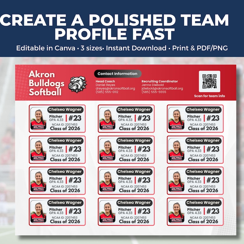 Softball Team Recruiting Flyer Template - Etsy