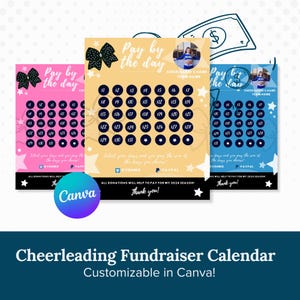 Cheer Calendar Fundraiser | Cheer Fundraiser | Cheer Team Ideas