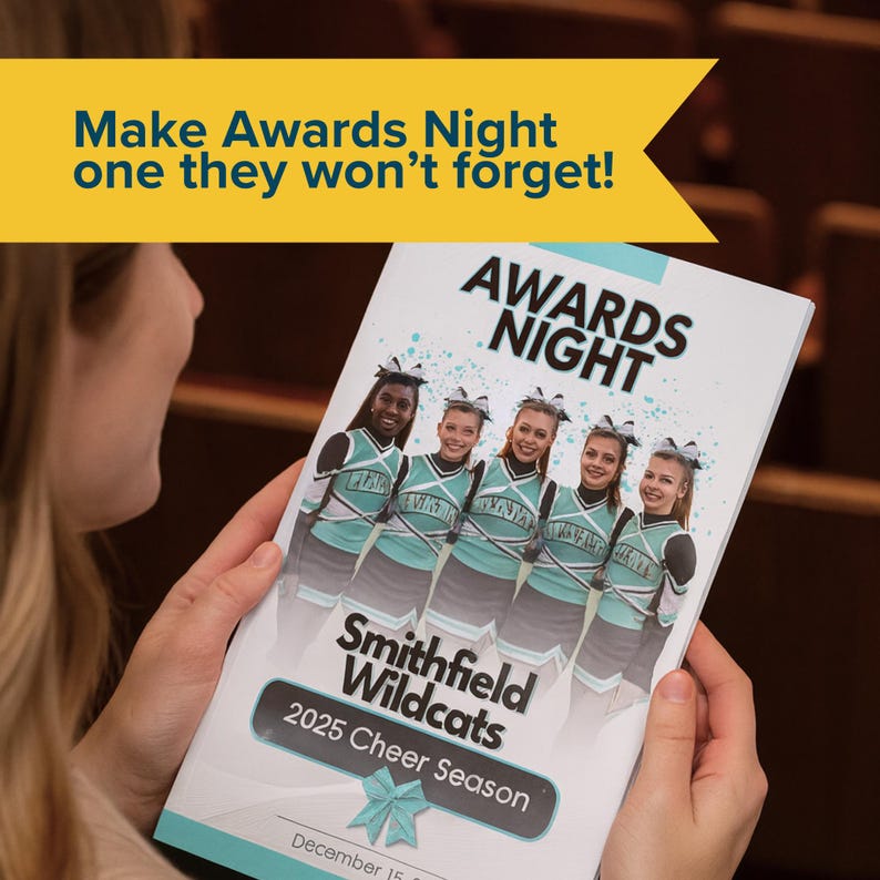 Cheer Senior Night Program Template • 8.5x11 Two-sided • Multiple Page ...
