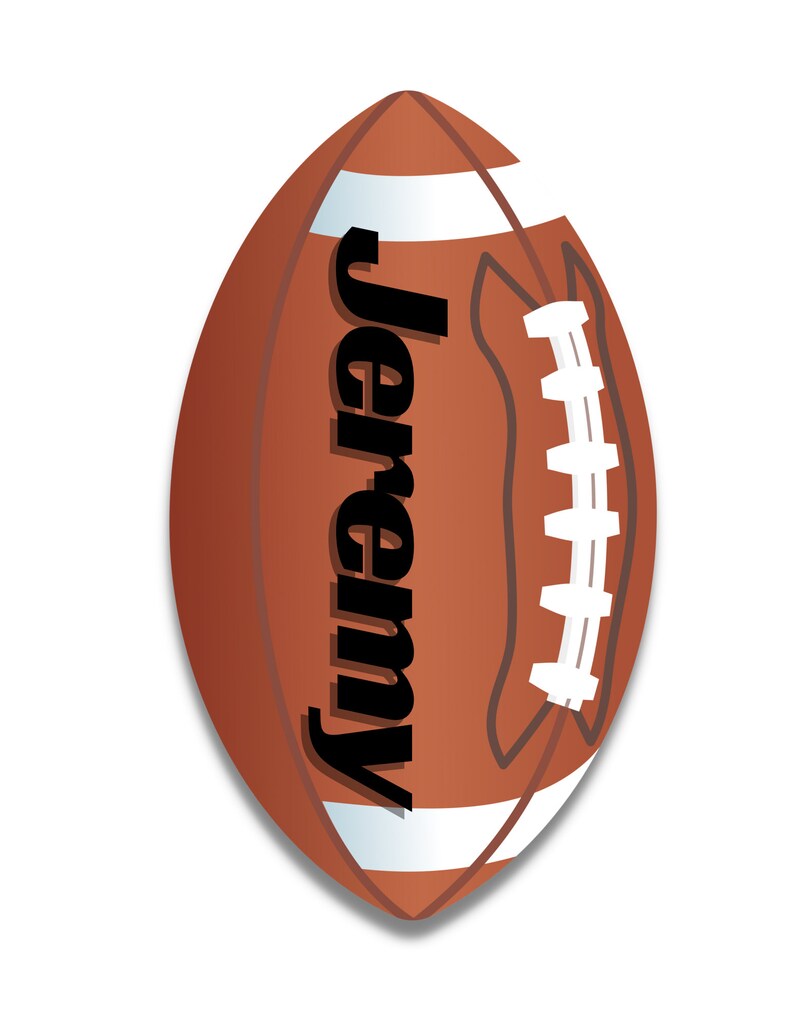 Football Name Tags Football Printables Football Team Ideas Etsy