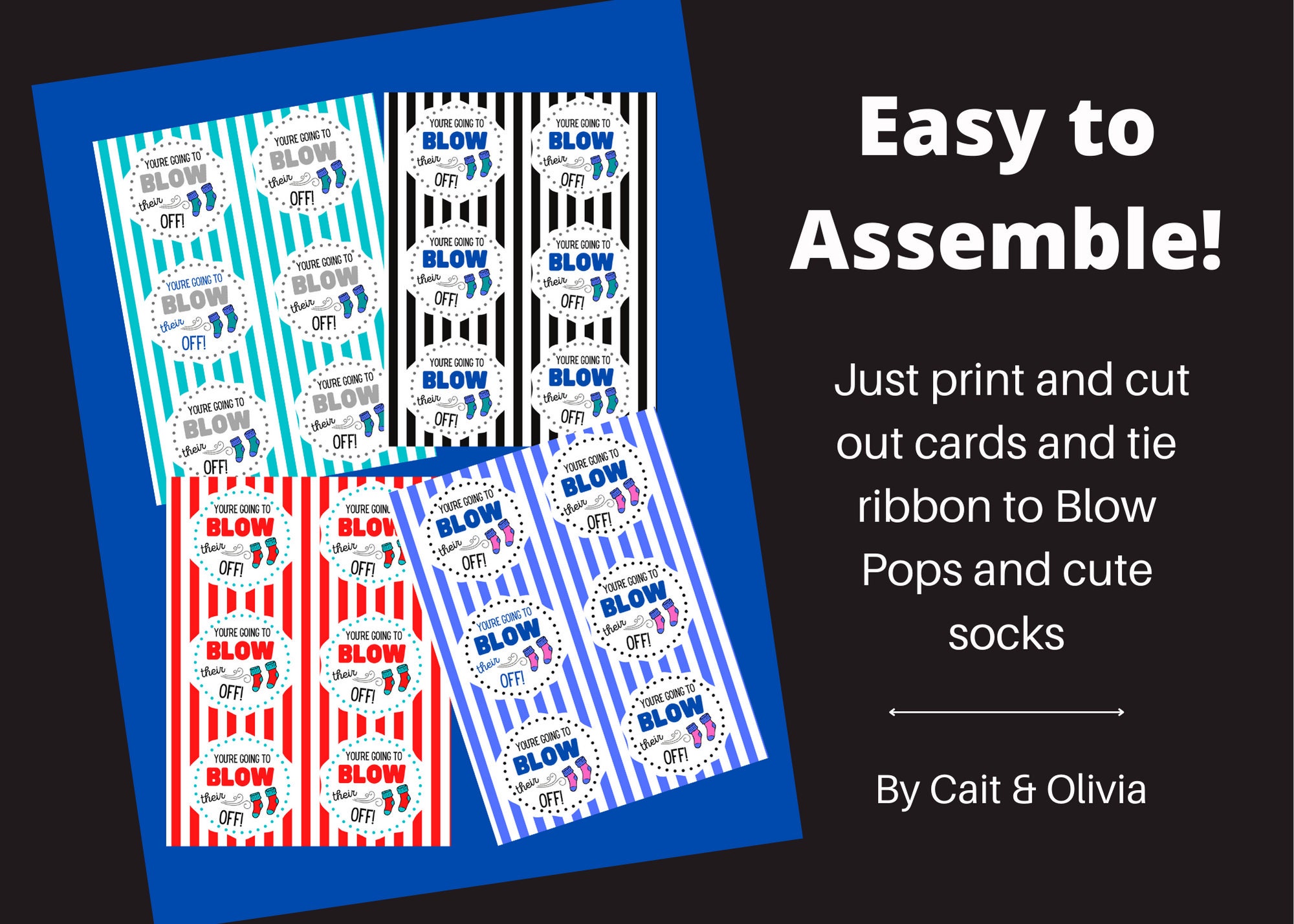 Cheer Printables Team Gift Ideas Blow Their Socks off - Etsy