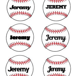 Baseball Name Tags Baseball Printables Baseball Team Ideas Editable ...