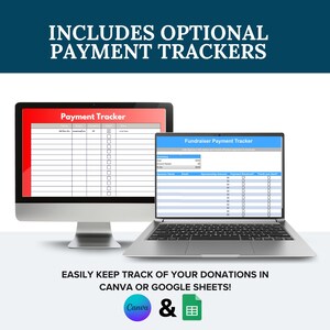 Editable Pageant Fundraiser Template | Fill My Crown Donation Chart (Canva) image 5