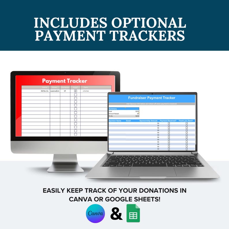 Editable Pageant Fundraiser Template | Fill My Crown Donation Chart (Canva) image 5