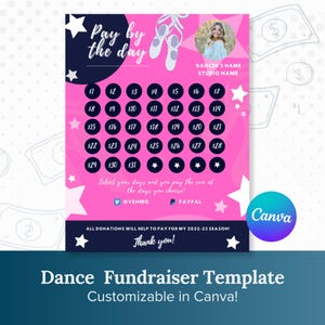 Dance Calendar Fundraiser | Dance  Fundraiser | Dance Team Ideas