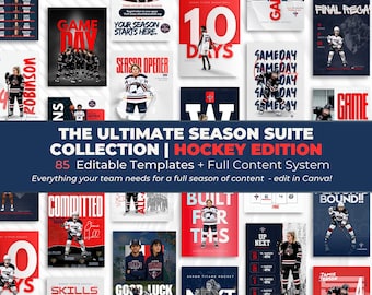 Hockey Canva-mallar | 85 redigerbara sportgrafik