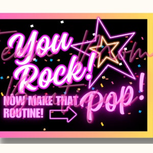 Cheer/dance Candy Gift Tags 'you Rock, Now Make That Routine Pop' Pop ...