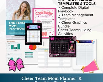 Cheer Mom Planner & Activity Bundle: Editable Templates (Digital Download)
