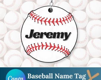 Baseball Name Tags | Baseball Printables | Baseball Team Ideas | Editable Dugout  Tags