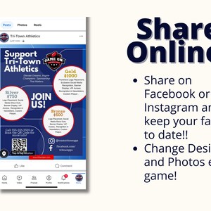 Plantilla de patrocinio personalizable para equipos y programas - Diseño editable - Compatible con Canva imagen 3