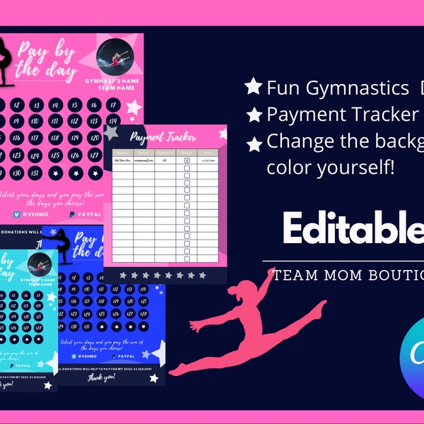 Gymnastics Calendar Fundraiser | Gymnastics Fundraiser | Gymnastics Team Ideas