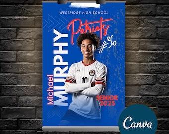 Customizable Soccer Senior Night Poster: Template (18x24) (Digital Download)