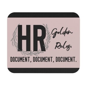 Mouse Pads, Human Resources Gifts, HR Gifts, HR Boss Gift, HR, Christmas Gifts, Gifts for Him, Gifts for Her, Office Decor,
