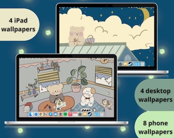 Cozy Cottagecore Wallpaper Bundle: Desktop, iPad, Phone (Digital Download)