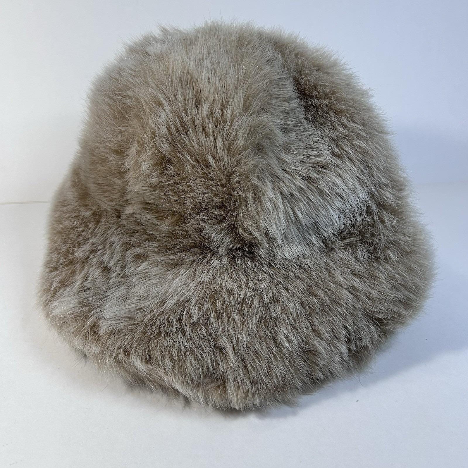 Vintage Betmar New York Luxe Black Faux Fur Winter Cloche Style Hat Fleece Cloche Hat - Black Sheepskin | Cloche Hats: Sheepskin  main image 3